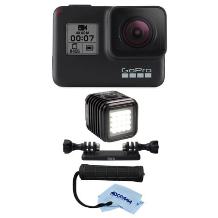 GoPro HERO7 Action Camera (Black) with LitraTorch 2.0 Flashlight and Accessories