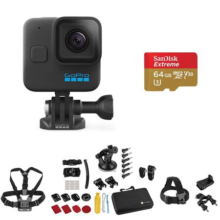 GoPro HERO11 Black Mini Action Camera with Basic Accessories Kit