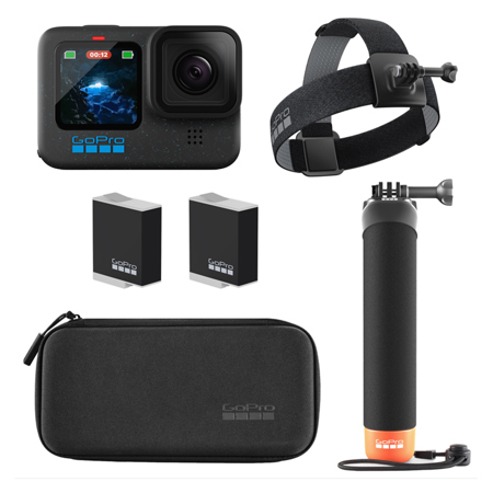 GoPro HERO12 Black Camera Holiday Bundle with Max Lens Mod 2.0  CHDRB-121-RW-K1