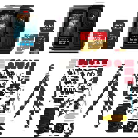 GoPro HERO13 Black Camera + SD Card & Accessories Kit