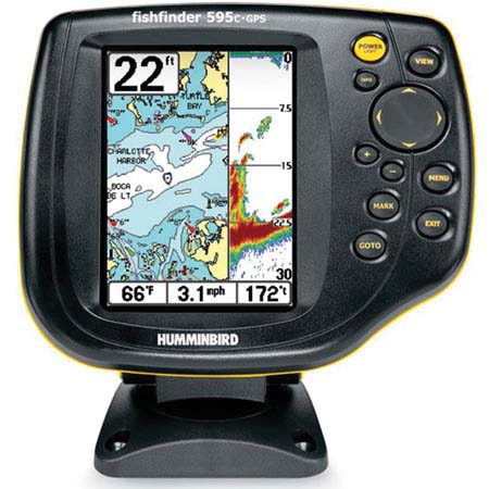 Humminbird 595C Fishfinder Sonar/GPS Combo with Midland NT3VP Hand Held VHF Radio, 5" Display, 320 x 240 Resolution, Refurbished by Humminbird Humminbird 595C Fishfinder Sonar/GPS Combo with Midland NT3VP Hand Held VHF Radio, 5" Display, 320 x 240 Resolution, Refurbished by Humminbird