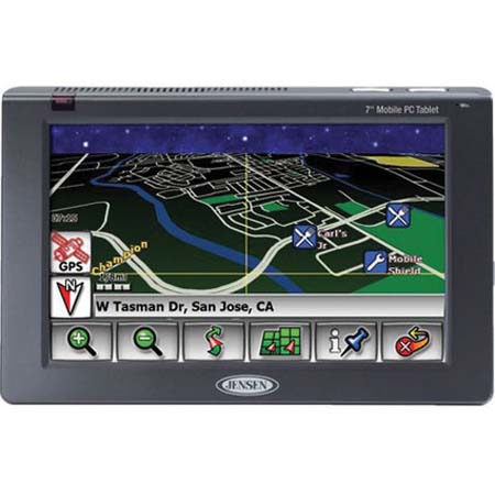 Jensen GPS NVX3000, 7" Touch Screen Mobile PC Tablet with Built-in GPS Navigation System
