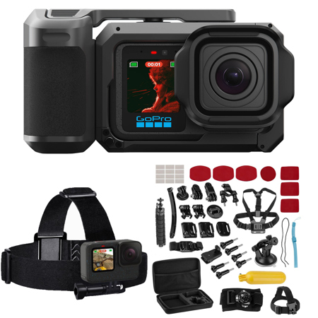 GoPro MISSION 1 PRO Grip Edition Camera with Froggi Sport Kit and Head Strap