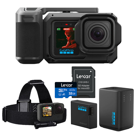 GoPro MISSION 1 PRO Grip Edition Camera, w/Charger, Extra Battery, 32GB Card