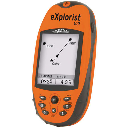 Magellan eXplorist 100, Handheld GPS with Truefix Technology, Color: Orange