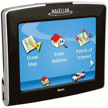 Magellan Maestro 3200 Advanced GPS Car Navigation System, Ultra Thin, Pocket Sized Design with 3.5" QVGA Color Touch Screen Display, Covers 48 States