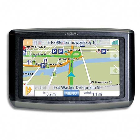 Magellan Maestro 4210 GPS Vehicle Navigation System, with 4.3" WQVGA Color Touchscreen, AAA TourBook/Travel Info, North America,
