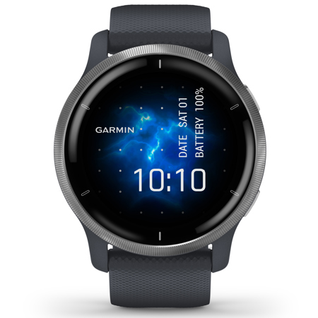 Garmin Venu 2 45mm GPS Smart Watch, Blue Granite 010-02430-00