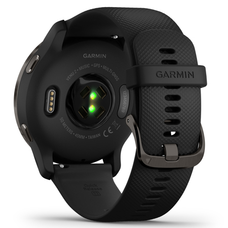 Garmin Venu 2 45mm GPS Smart Watch, Black/Slate 010-02430-01