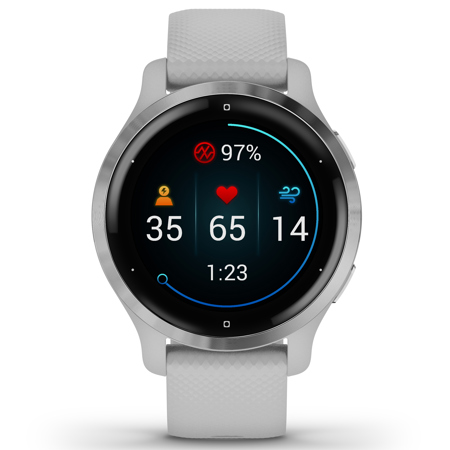 Garmin Venu 2S 40mm GPS Smart Watch, Silver/Gray
