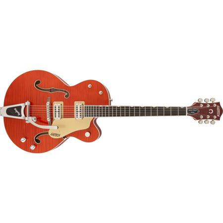 Gretsch G6120SSU Brian Setzer Nashville Guitar with Case, Ebony Fretboard, Orang