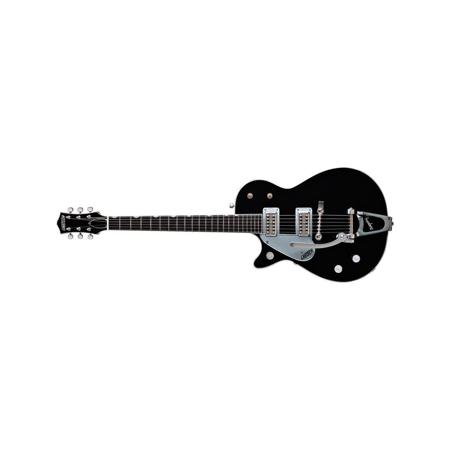 Gretsch Professional Collection G6128TLH Duo Jet Left-Handed Electric Guitar with Bigsby, 22 Frets, Ebony Fretboard, Mahogany Neck, Passive Pickup, Black (Open Box, Never Used)