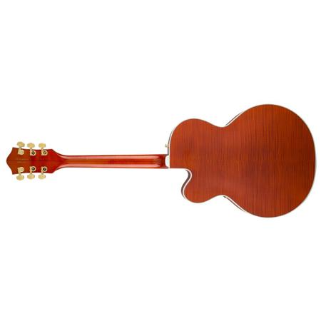 Gretsch G6120TFM Players Edition Nashville Electric Guitar, Orange Stain