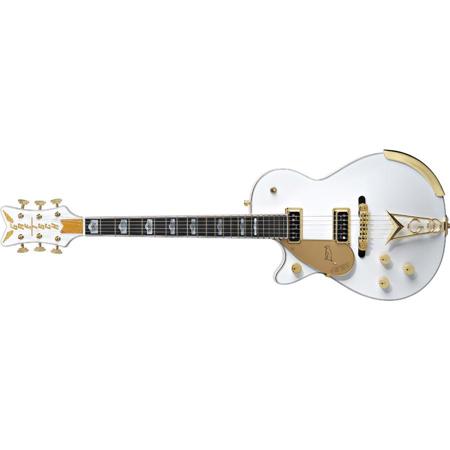 Gretsch G6134LH White Penguin Left-Handed Electric Guitar, Ebony Fretboard, Whit