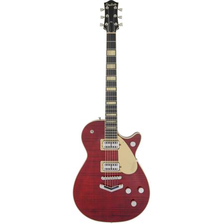 Gretsch G6228FM Players Edition Jet BT Electric Guitar, Ebony, Crimson Stain
