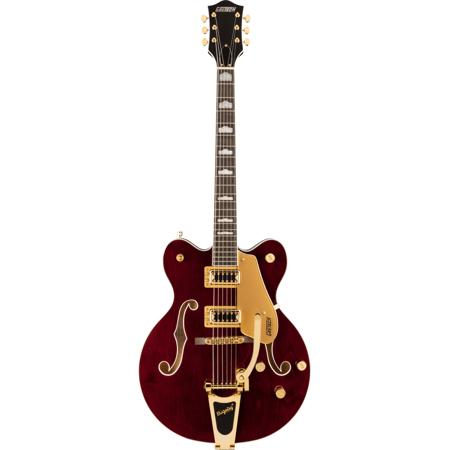 Gretsch G5422TG Electromatic Classic Hollow Body Double-Cut Bigsby Gold Hardware Electric Guitar, Walnut Stain