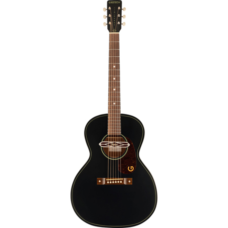 Used Gretsch Jim Dandy Series Deltoluxe Concert Acoustic Guitar Black Top OB