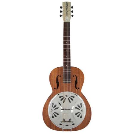 Gretsch G9200 Boxcar Round-Neck 6-String Acoustic Guitar, 19 Frets, Padauk Fingerboard, Mahogany Body Resonator, Vintage Semi-Gloss, Natural