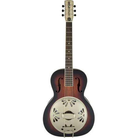 Gretsch G9241 Alligator Biscuit Round-Neck Resonator Guitar, 2-Color Sunburst