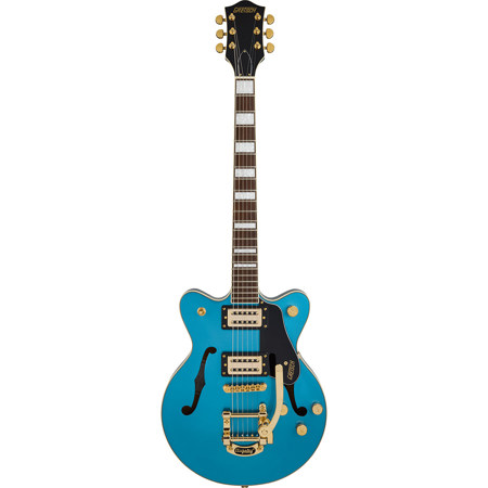 Gretsch Limited Edition G2655TG Streamliner Series Electric Guitar with Bigsby, Riviera Blue