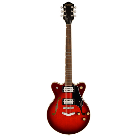 Gretsch G2655 Streamliner Center Block Jr. Double-Cut Guitar with V-Stoptail Claret Burst