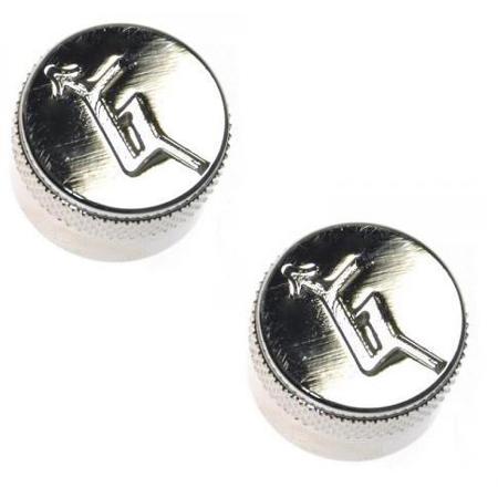 Gretsch Metric Pots Knob for Electromatic Series Guitar, 2 Pieces, Chrome