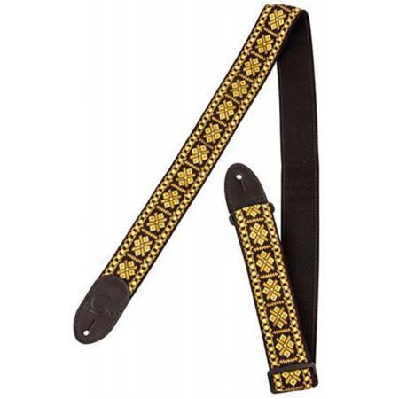 Gretsch G-Band Guitar Strap, Diamond Pattern with Black Ends