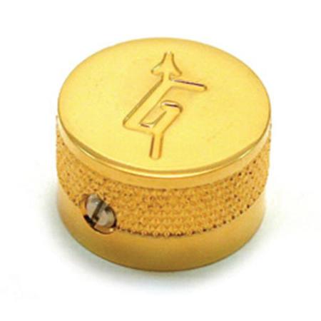 Gretsch G Logo Knob for United States Solid Shaft Pots, 4 Pieces, Gold