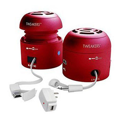 Grandmax Tweakers Lites Red with 110V Wall Charger, White