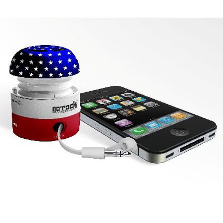 Grandmax SPKR-GR1 Go Rock America Speaker, Bl/Rd/Wh