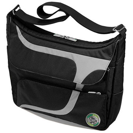 GreenSmart Puku Messenger Bag, Black