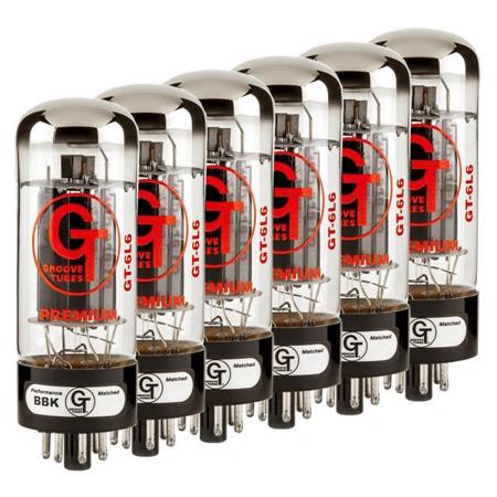 Groove Tubes GT-6L6-CHP Medium Power Amplifier Tube, Matched Sextet (6)