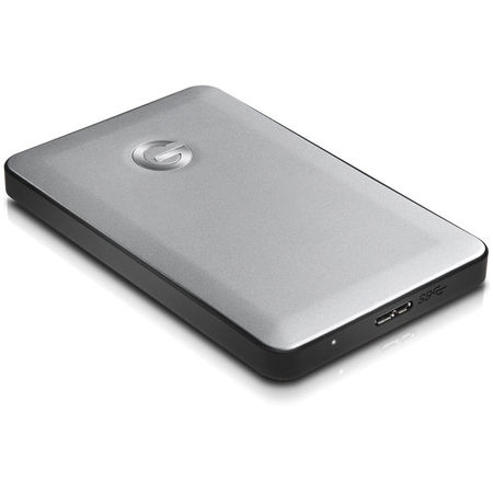 G-Technology G-Drive Mobile Portable 1TB Hard Drive, USB 3.0, 7200RPM, Silver