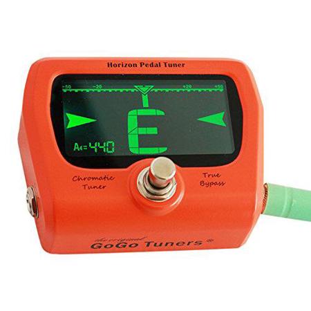 GoGo Tuners Horizon Chromatic Pedal Tuner, Limited Edition Orange