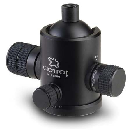 Giottos MH-1300 Pro Series II Extra Large Socket & Ball Head, No Clamp or Plate Included