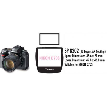 Giottos Aegis Professional Glass LCD Screen Protector for Nikon D70s