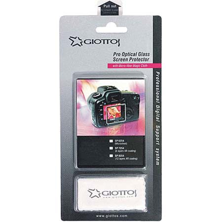 Giottos Aegis 47.4x37.9mm Professional Glass LCD Screen Protector for Fujifilm FinePix S3 Top Deck & Rear LCD Screens, 12 Layers of Multi-Coatings Each Side.