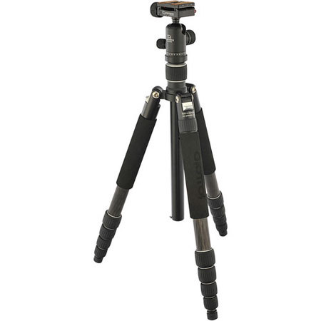 Giottos 5-section Carbon Fiber Tripod/monpod with Arca QR BallHead - Black