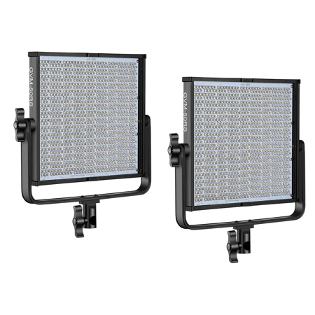 GVM 50RS 50W Bi-Color RGB Studio Soft LED Panel 2-Light Kit