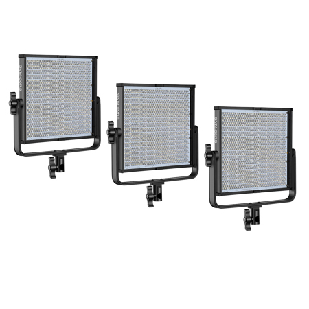 GVM 50RS 50W Bi-Color RGB Studio Soft LED Panel 3-Light Kit