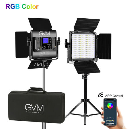 GVM RGB LEDビデオライト アプリコントロール付き撮影用照明 800D Amazon | GVM RGB LEDビデオライト アプリコントロール付き撮影