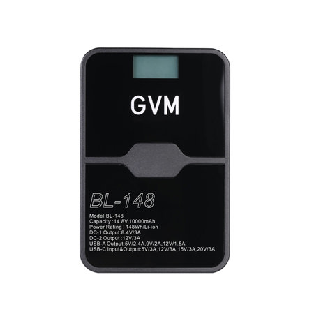GVM BL-148 V-Mount Battery with D-Tap, USB and DC Outputs (10000mAh)