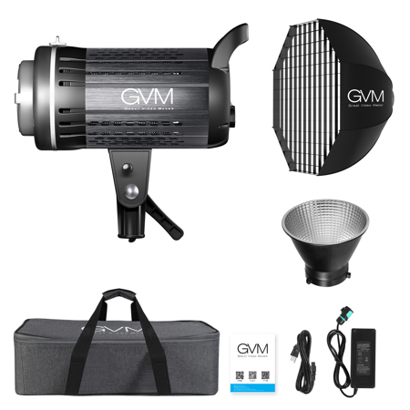 GVM G200D 200W Bi-Color LED Video COB Spotlight Kit
