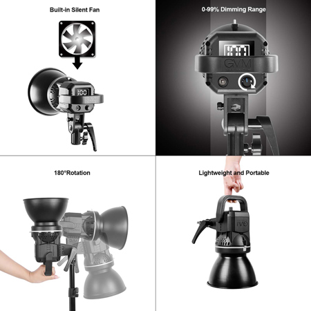 GVM 80W Softbox Lighting Kit with APP Control, Professional Studio Photography Lighting with Digital Display, LED Video Light Color Temperature 5600K GVM 80W Video Light,, Softbox Lighting Kit with Bowens Mount | eBay