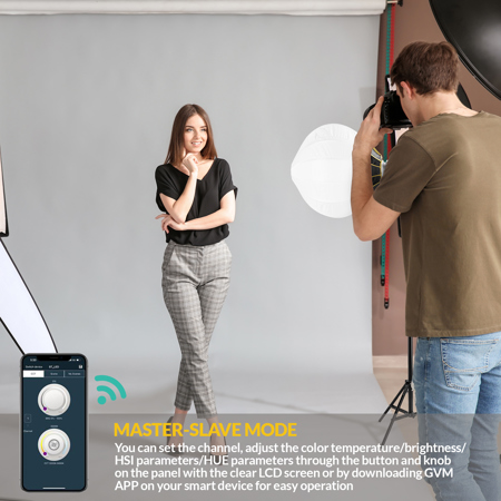 GVM SD200D 200W Bi-Color LED Video Spotlight,w/ 20