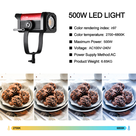 GVM SD500B AIO 500W Bi-Color LED Video Light GVM SD500B AIO