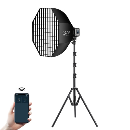GVM SD80S 80W Daylight LED Video Light Kit with Bowens Mount Softbox and Stand