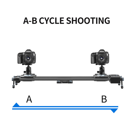 GVM WS-2D 47" Professional Brushless 2-Axis Carbon Fiber Motorized Camera Slider