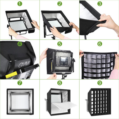 GVM Softbox for 480LS/560AS/800DRGB Series LED Lights (11 x 11