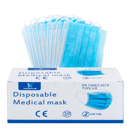 Disposable 3-Ply Fabric Face Mask (Box of 50)